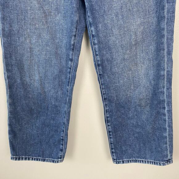 Express Original Cropped Wide Leg Jeans High Rise Soft Stretch Denim Size 6 - Picture 3 of 8